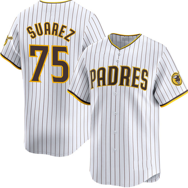 San Diego Padres #75 Robert Suarez White HOLBERT 2024 Home Limited Stitched Jersey