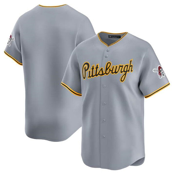Pittsburgh Pirates Blank Gray HOLBERT Away Limited Stitched Jersey