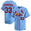 St. Louis Cardinals #33 Brendan Donovan Blue HOLBERT Alternate Limited Stitched Jersey