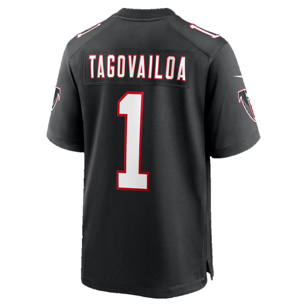 A.Falcons #1 Tua Tagovailoa Black HOLBERT Alternate Game Jersey