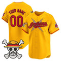 Custom Cleveland Indians x One Piece Gold HOLBERT Vapor Premier Limited Jersey - Stitched
