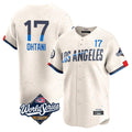 Los Angeles Dodgers #17 Shohei Ohtani Player Cream HOLBERT World Series City Connect Limited Home Stitched Jerseys