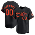 Custom Baltimore Orioles Black HOLBERT Alternate Limited Jersey