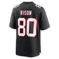 A.Falcons #80 Andre Rison Black HOLBERT Retired Player Jersey