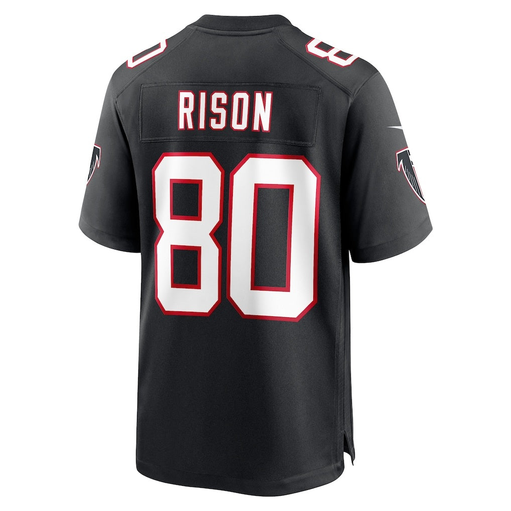 A.Falcons #80 Andre Rison Black HOLBERT Retired Player Jersey