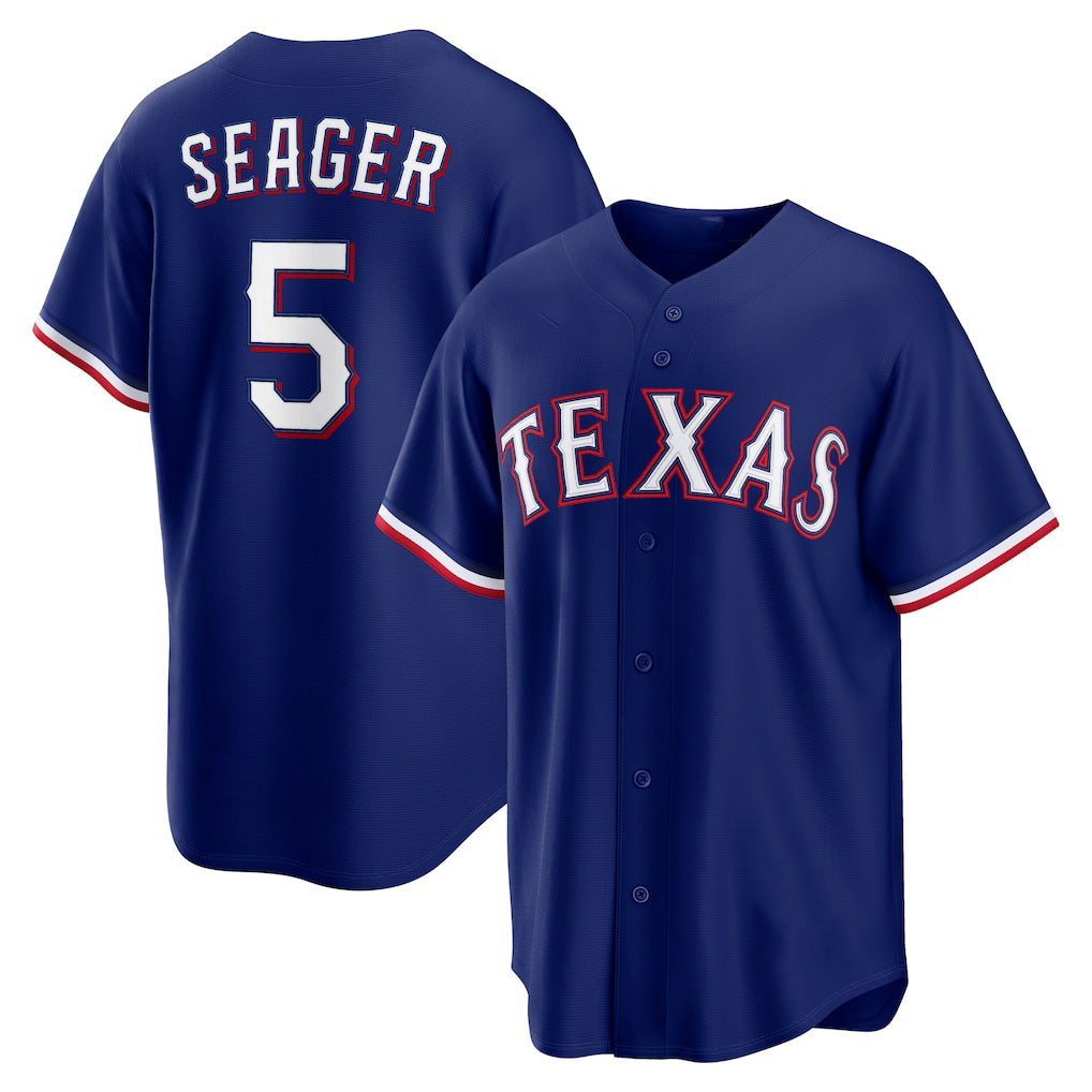 Texas Rangers #5 Corey Seager Royal HOLBERT Alternate 2 Replica Jersey
