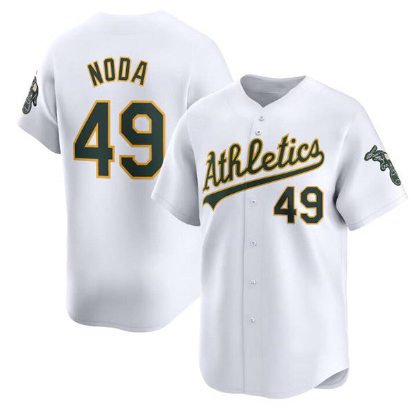 Oakland Athletics #49 Ryan Noda White HOLBERT Home Limited Stitched Jersey