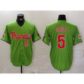 Philadelphia Phillies #5 Bryson Stott Number Green HOLBERT With Patch Stitched Cool Base Jersey