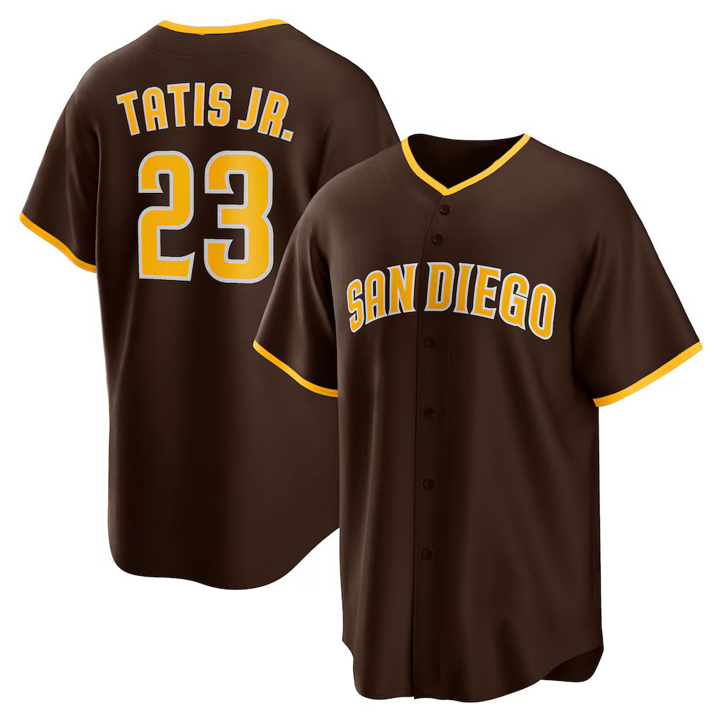 San Diego Padres #23 Fernando Tatis Jr. Brown HOLBERT Alternate Replica Player Jersey