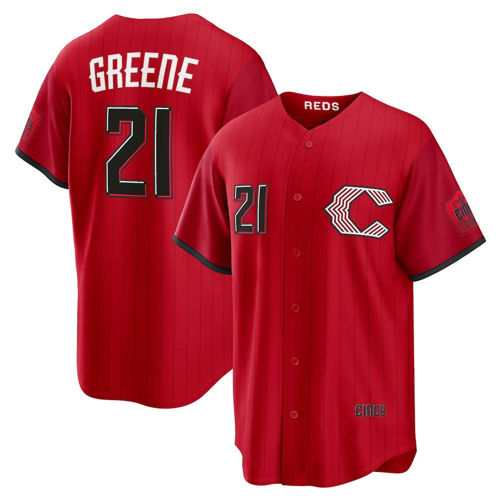 Cincinnati Reds #21 Hunter Greene Red HOLBERT 2026 City Connect Stadium Jersey