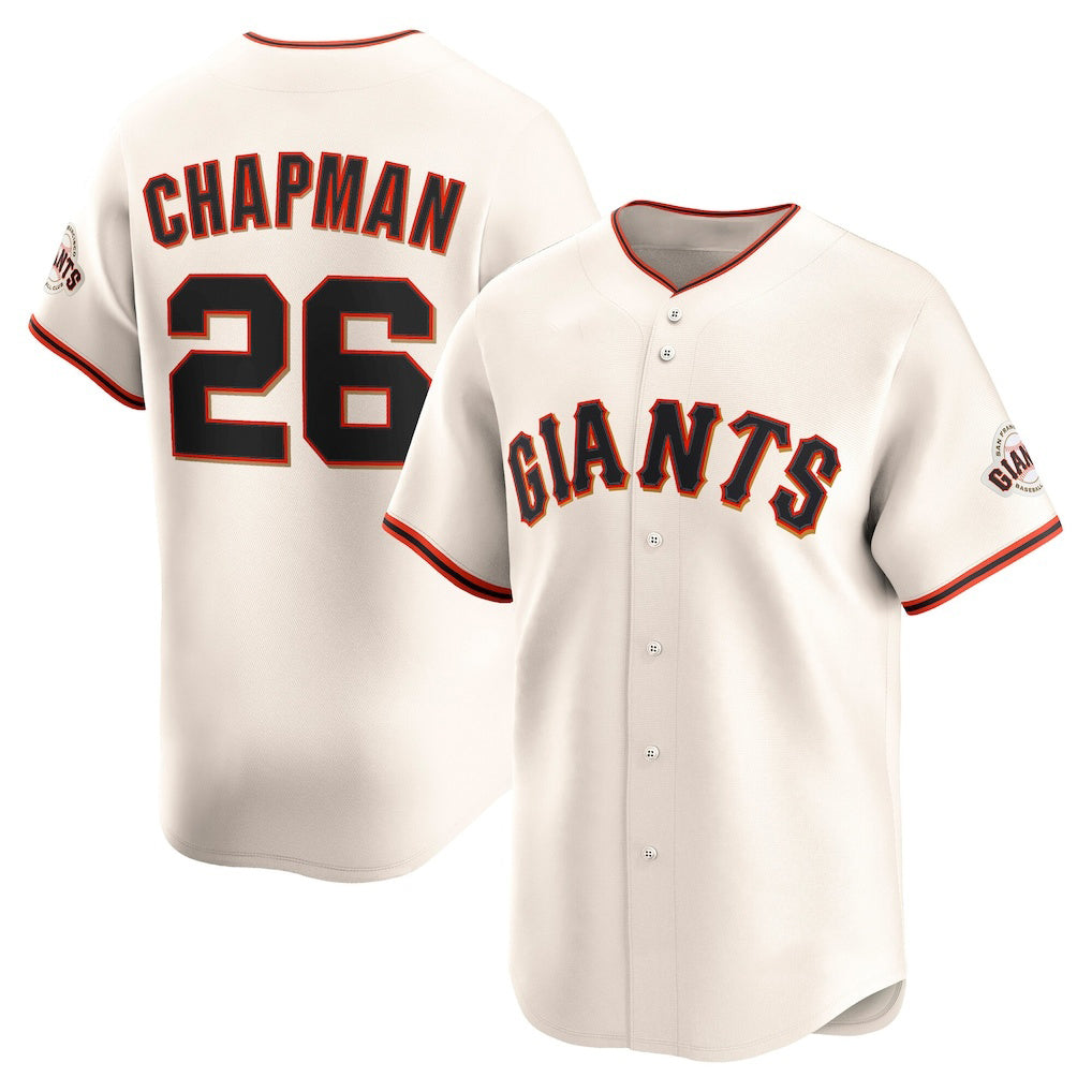 San Francisco Giants #26 Matt Chapman Cream HOLBERT Home Limited Player Jersey