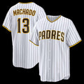 San Diego Padres #13 Manny Machado White HOLBERT Home Replica Player Jersey 2