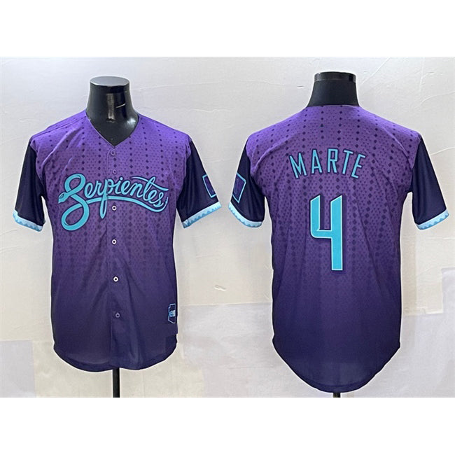 Arizona Diamondbacks #4 Ketel Marte Purple HOLBERT 2025 City Connect Limited Stitched Jersey