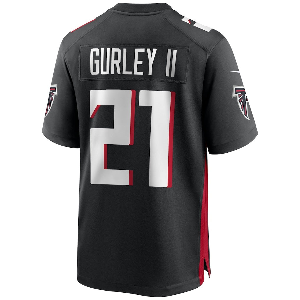 A.Falcons #21 Todd Gurley II Black HOLBERT Game Player Jersey