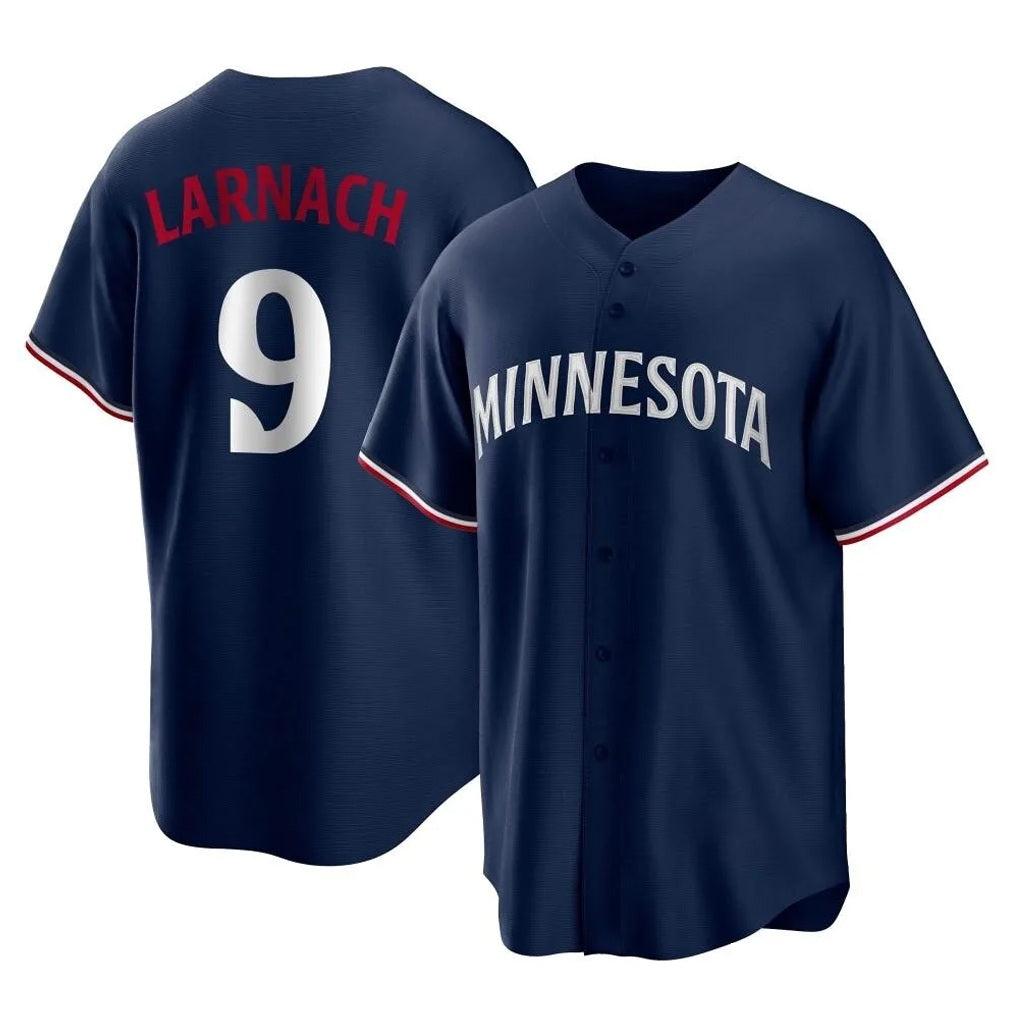 Minnesota Twins #9 Trevor Larnach Player Navy HOLBERTReplica Alternate Home Stitched Jerseys
