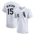 Chicago White Sox #15 Sean Newcomb Player White HOLBERT Stripe Limited Elite Home Stitched Jerseys