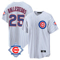 Chicago Cubs #25 Moises Ballesteros Player White HOLBERT 150th Anniversary Home Game Stitched Jerseys