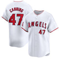 Los Angeles Angels #47 Griffin Canning White HOLBERT Home Limited Stitched Jersey