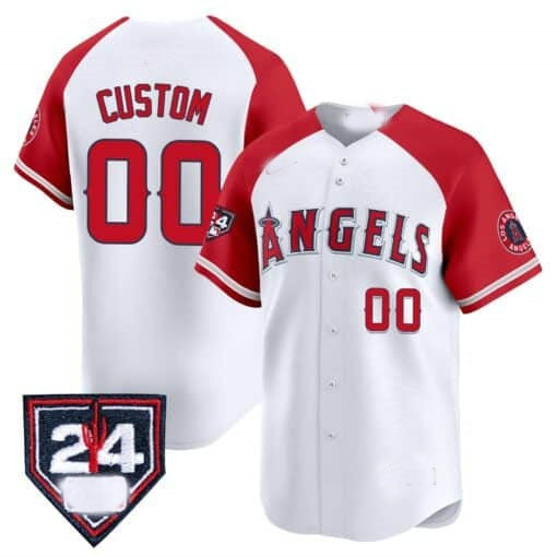 Custom Los Angeles Angels 2024 Spring Training Patch Vapor Premier Limited Jersey ¨C White HOLBERT