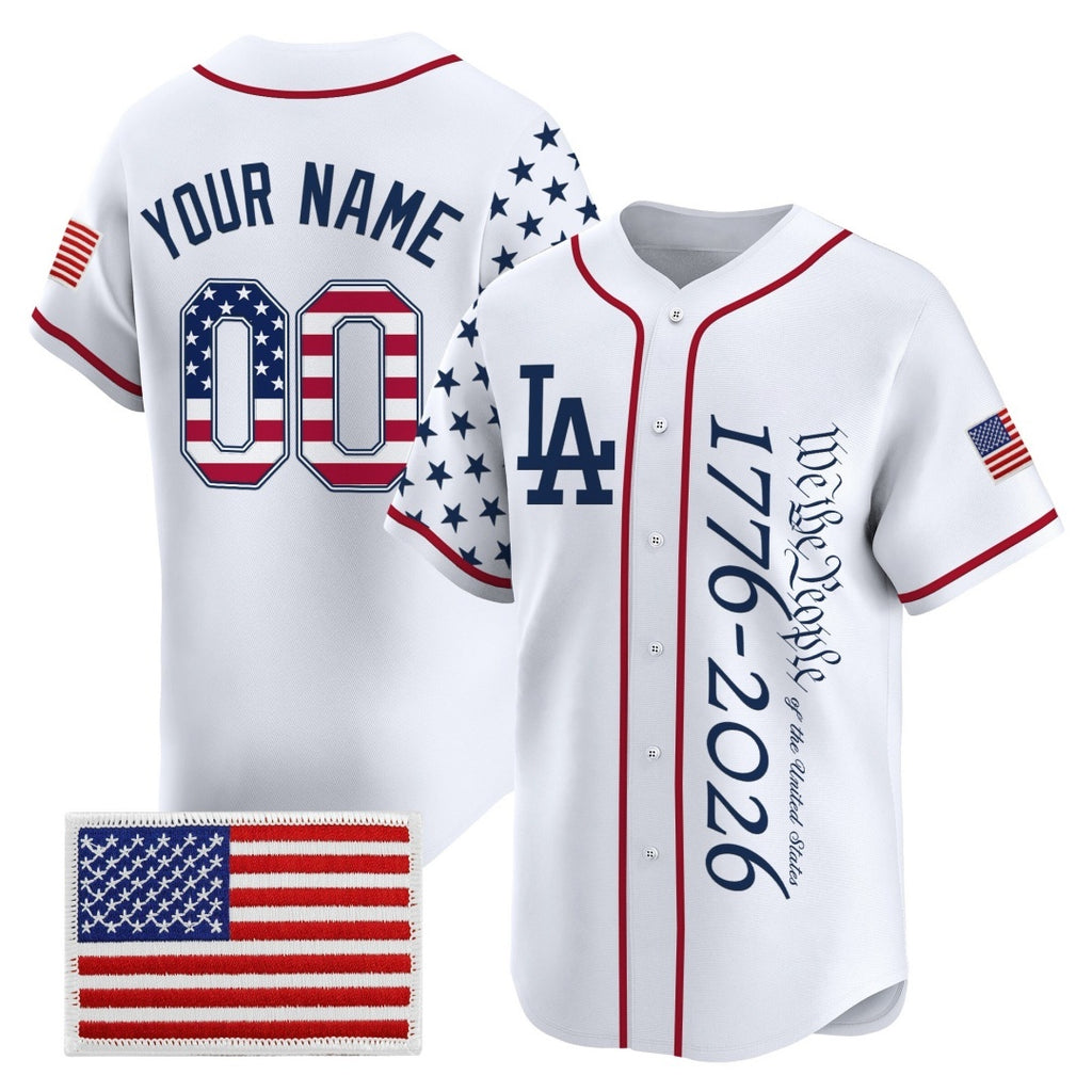 Custom Los Angeles Angels America 250 Edition Vapor Premier Limited White HOLBERT Stitched Jerseys
