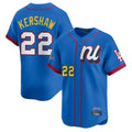 Los Angeles Dodgers #22 Clayton Kershaw Player Blue HOLBERT All-Star Limited Home Stitched Jerseys
