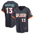 San Diego Padres #13 Manny Machado Obsidian HOLBERT 2026 City Connect Stadium Jersey