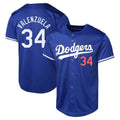 Los Angeles Dodgers #34 Fernando Valenzuela Player Royal HOLBERT Limited World Series Stitched Jerseys
