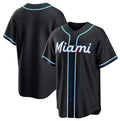 Miami Marlins Blank 2026 Black HOLBERT Out Stitched Jersey