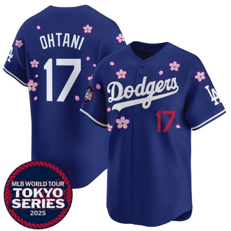 Los Angeles Dodgers #17 Shohei Ohtani Royal HOLBERT 2025 Tokyo Series Limited Stitched Jersey