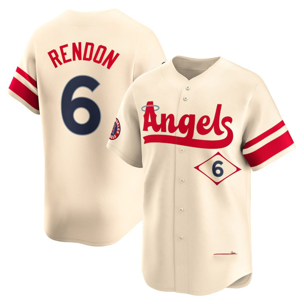 Los Angeles Angels #6 Anthony Rendon Cream HOLBERT City Connect Limited Player Jersey