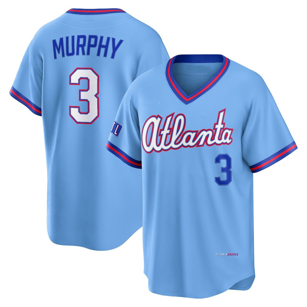 Atlanta Braves #3 Dale Murphy Powder Blue HOLBERT 2026 City Connect Stadium Jersey