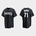San Diego Padres #71 Josh Hader Black White HOLBERT Collection Jersey