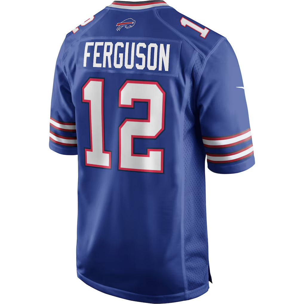 B.Bills #12 Joe Ferguson Royal HOLBERT Game Retired Player Jersey