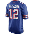 B.Bills #12 Joe Ferguson Royal HOLBERT Game Retired Player Jersey