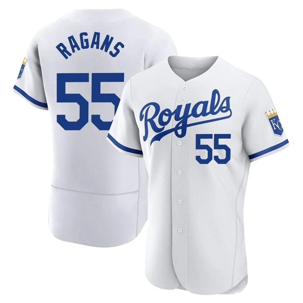 Kansas City Royals #55 Cole Ragans Player White HOLBERT Limited Elite Home Game Stitched Jerseys