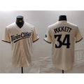 Minnesota Twins #34 Kirby Puckett Cream HOLBERT Cool Base Stitched Jersey