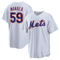 New York Mets #59 Sean Manaea White HOLBERT Home Replica Jersey