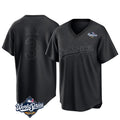 Los Angeles Dodgers #3 Edwin D¨ªaz Player Black HOLBERT World Series Pitch Fashion T-shirt Stitched Jerseys