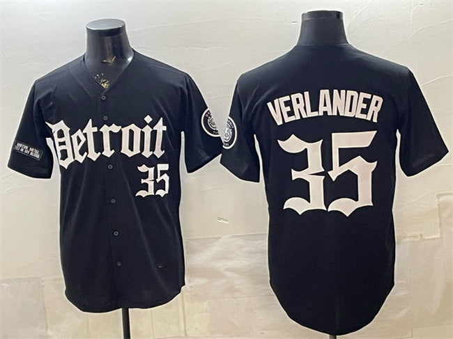 Detroit Tigers #35 Justin Verlander 2026 Black HOLBERT 'Motor Gothic Edition' Vapor Premier Limited Stitched Jersey