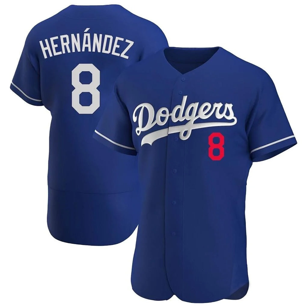 Los Angeles Dodgers #8 Enrique Hern¨¢ndez Player Royal HOLBERT Limited Elite Home Stitched Jerseys