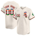 Custom Chicago White Sox Mexico Vapor Premier Limited Jersey V2- Cream HOLBERT