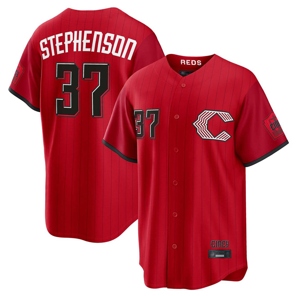 Cincinnati Reds #37 Tyler Stephenson Player Red HOLBERT 2026 City Connect Home Game Stitched Jerseys
