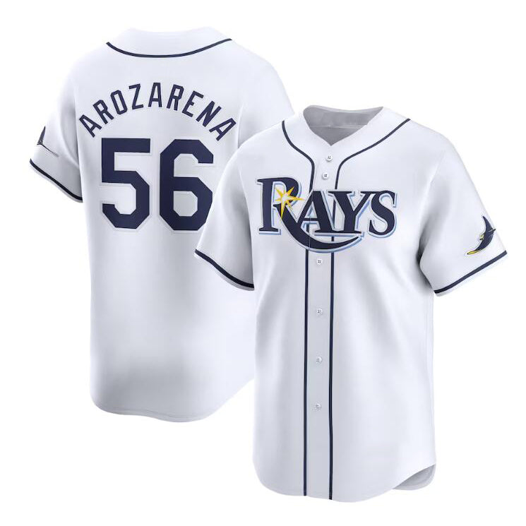 Tampa Bay Rays #56 Randy Arozarena White HOLBERT Home Limited Stitched Jersey