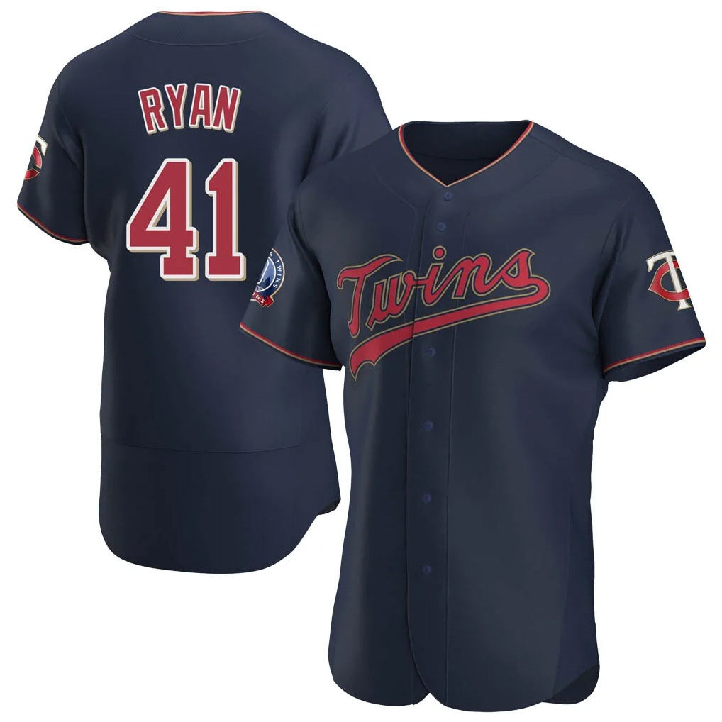 Minnesota Twins #41 Joe Ryan Player Navy HOLBERT60th Home Limited Elite Stitched Jerseys