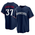Minnesota Twins #37 Victor Caratini Player Navy HOLBERTReplica Alternate Home Stitched Jerseys