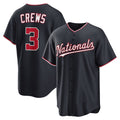 Washington Nationals #3 Dylan Crews Navy HOLBERT Alternate Replica Jersey