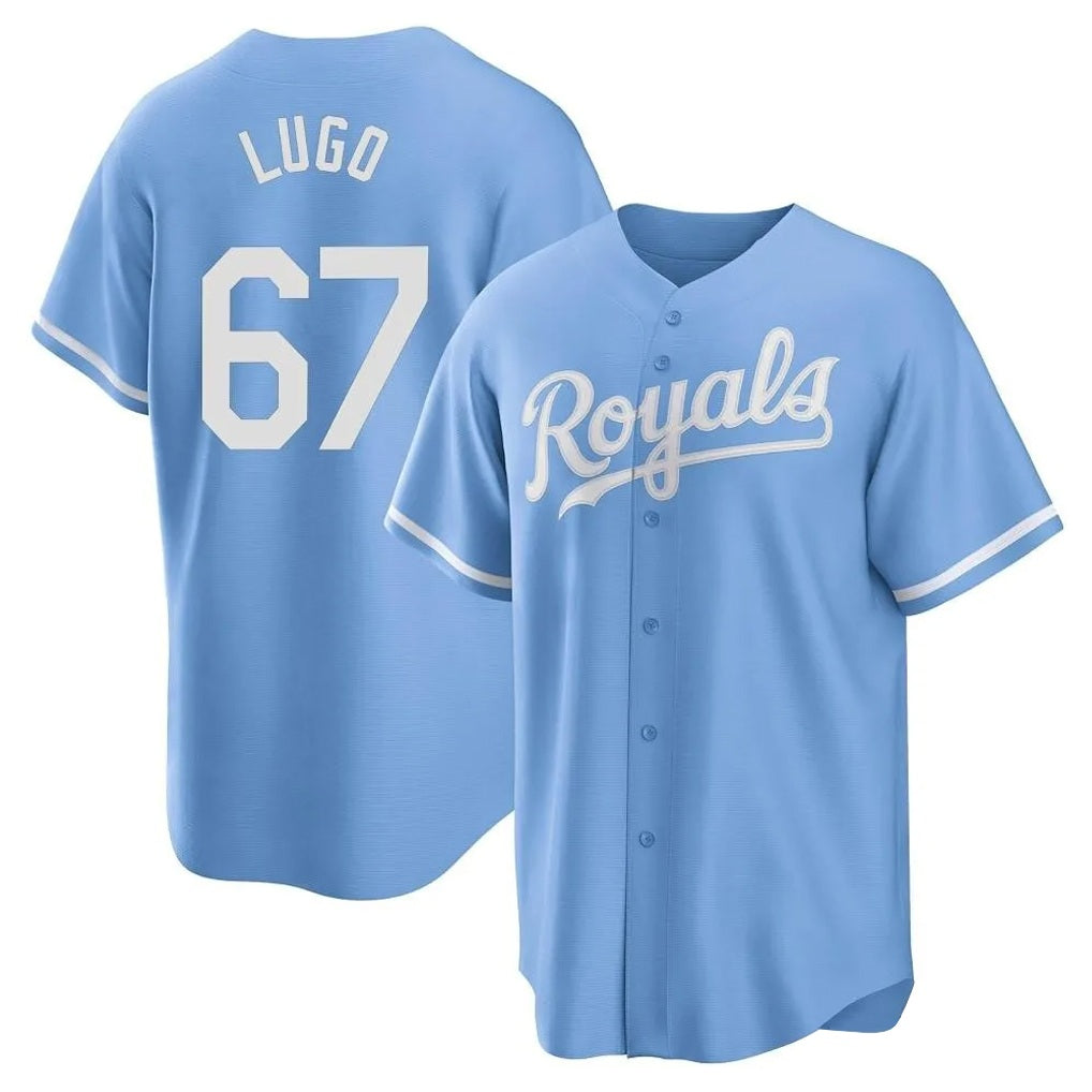 Kansas City Royals #67 Seth Lugo Player Light Blue HOLBERT Home Game Stitched Jerseys