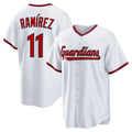 Cleveland Guardians #11 Jos¨¦ Ram¨ªrez White HOLBERT Home Replica Jersey