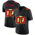 Custom W.Redskins Black HOLBERT Team Logo Dual Overlap Limited Jersey