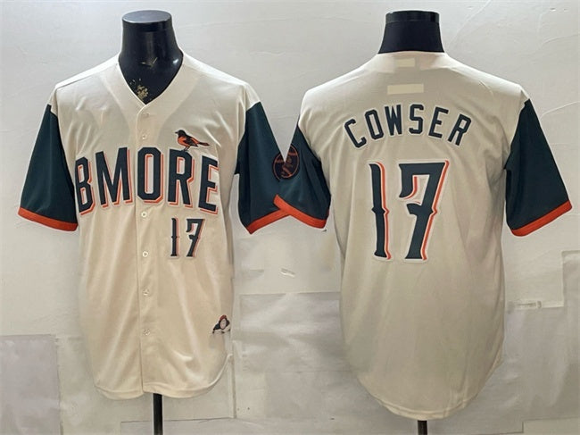 Baltimore Orioles #17 Colton Cowser Natural HOLBERT 2026 City Connect Stadium Stitched Jersey